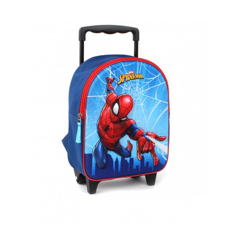 Travieso demasiado Religioso Mochila Spiderman 3D Con Ruedas - bolboreta.es